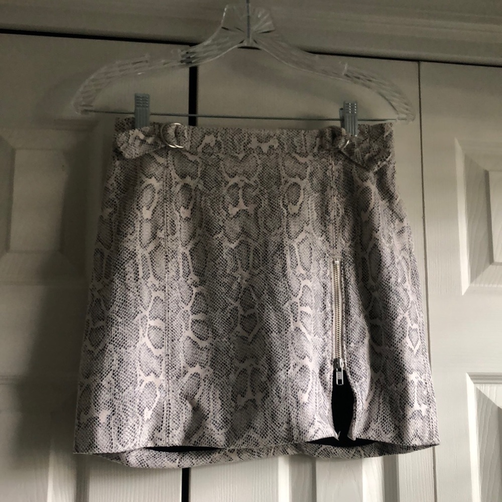 Snakeskin Free People Skirt
